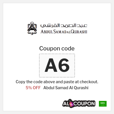 Coupon discount code for Abdul Samad Al Qurashi 5% Coupons & Promo Codes
