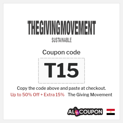 Coupon discount code for The Giving Movement 15% OFF