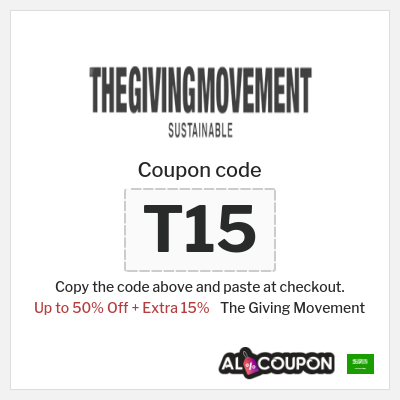 Coupon discount code for The Giving Movement 15% OFF