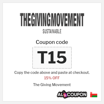 Coupon for The Giving Movement (T15) 15% OFF