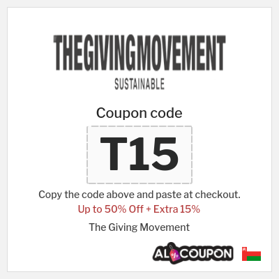 Coupon for The Giving Movement (T15) Up to 50% Off + Extra 15%