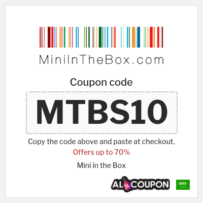 Coupon discount code for Mini in the Box 5% OFF