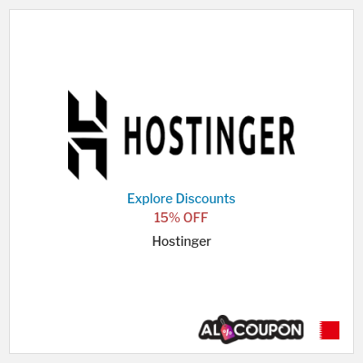 Coupon discount code for Hostinger 15% OFF