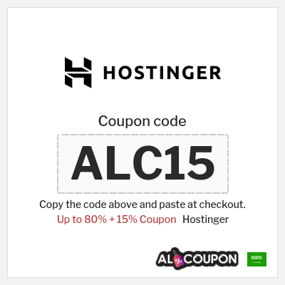 Coupon discount code for Hostinger Up to 85% Off + 15% Coupons