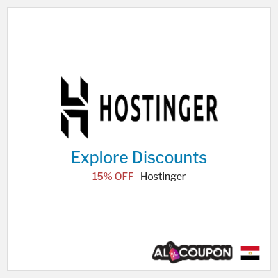 Coupon discount code for Hostinger 15% OFF