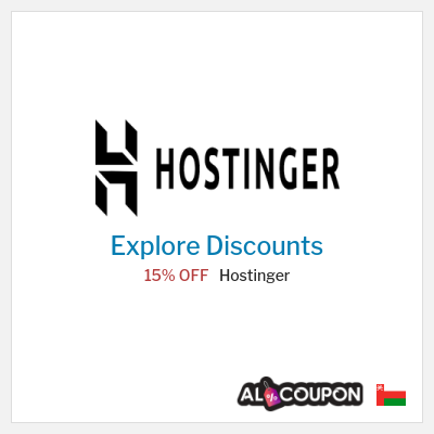 Coupon discount code for Hostinger 15% OFF