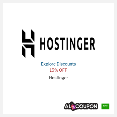 Sale for Hostinger 15% OFF
