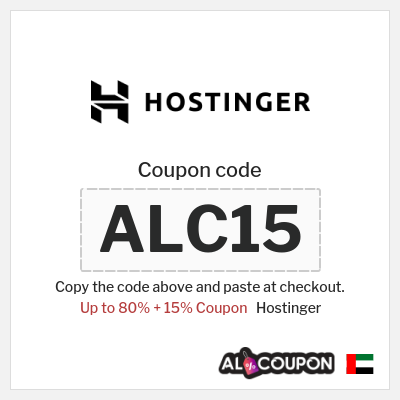 Hostinger Coupon (ALC15) Hostinger Coupon 2026
