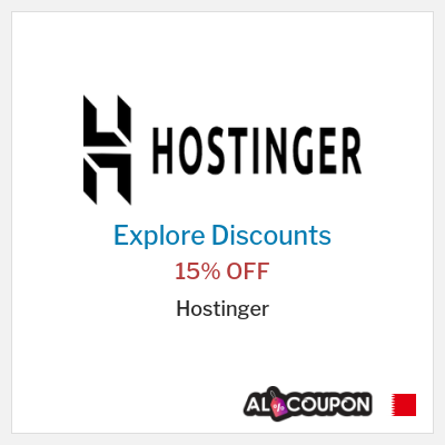 Sale for Hostinger 15% OFF