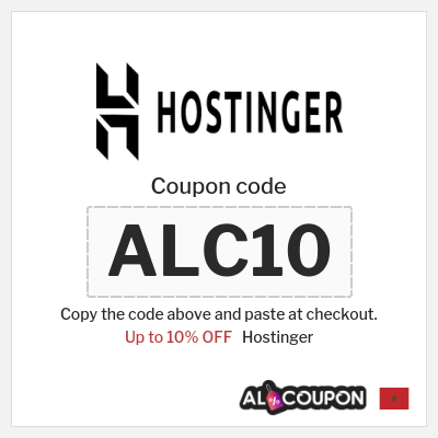 Coupon for Hostinger (ALC10) Up to 10% OFF
