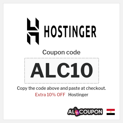 Coupon for Hostinger (ALC10) Extra 10% OFF