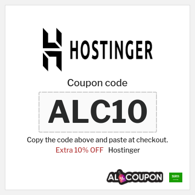 Coupon for Hostinger (ALC10) Extra 10% OFF