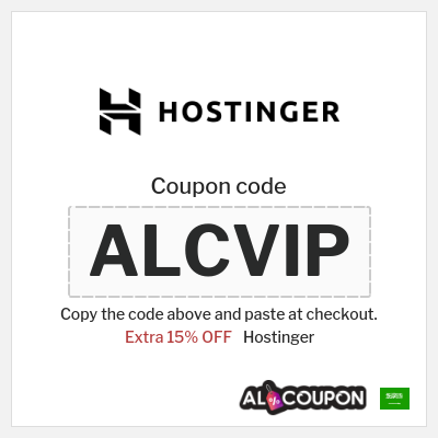 Coupon for Hostinger (ALCVIP) Extra 15% OFF