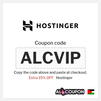 Coupon for Hostinger (ALCVIP) Extra 15% OFF
