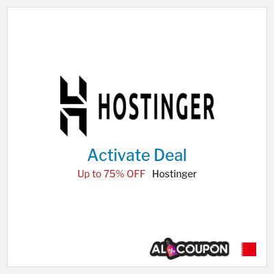 Special Deal for Hostinger Up to 75% OFF