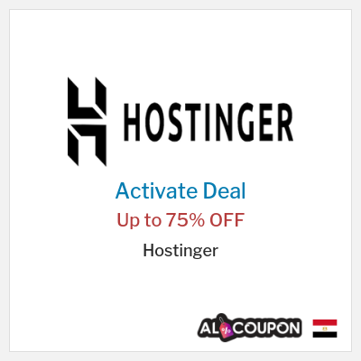 Special Deal for Hostinger Up to 75% OFF