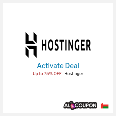 Special Deal for Hostinger Up to 75% OFF