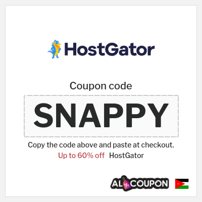Coupon for HostGator (SNAPPY) Up to 60% off