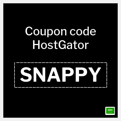 Coupon for HostGator (SNAPPY) Up to 60% off