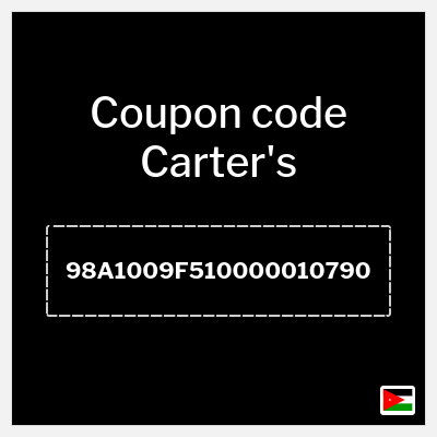 Coupon for Carter's (98A1009F510000010790) 14.3 Jordanian Dinar OFF