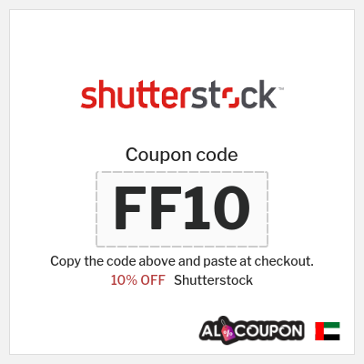 Coupon discount code for Shutterstock 10% OFF