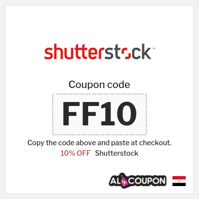 Coupon discount code for Shutterstock 10% OFF