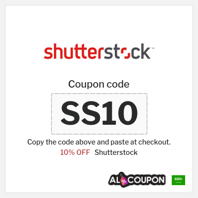 Coupon for Shutterstock (SS10) 10% OFF