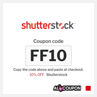 Coupon for Shutterstock (FF10) 10% OFF
