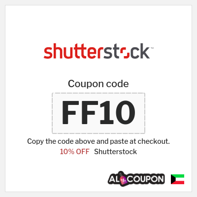 Coupon for Shutterstock (FF10) 10% OFF