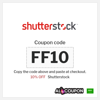 Coupon for Shutterstock (FF10) 10% OFF