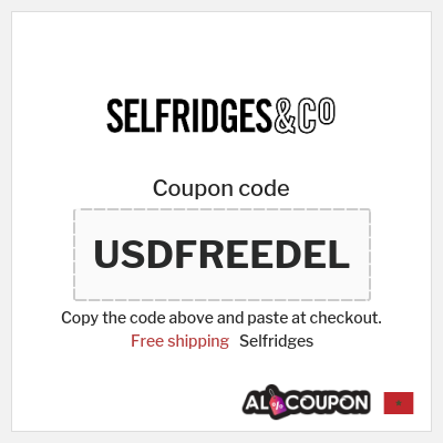 Coupon discount code for Selfridges Prices starting from 112.2 Moroccan dirham