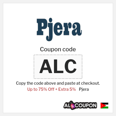 Coupon for Pjera (ALC) Up to 75% Off + Extra 5%
