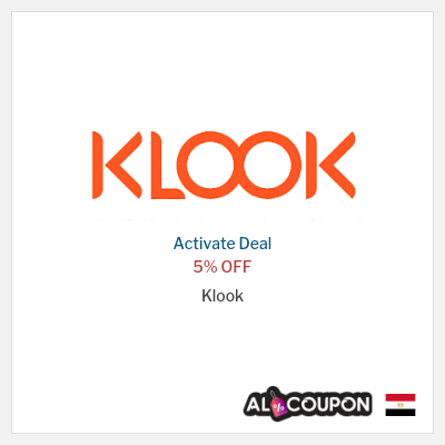 Coupon discount code for Klook 5% OFF