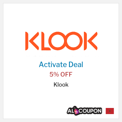 Coupon discount code for Klook 5% OFF