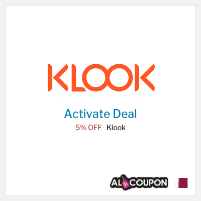Coupon discount code for Klook 5% OFF