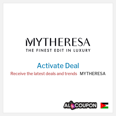 Special Deal for MYTHERESA Receive the latest deals and trends