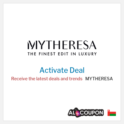 Special Deal for MYTHERESA Receive the latest deals and trends