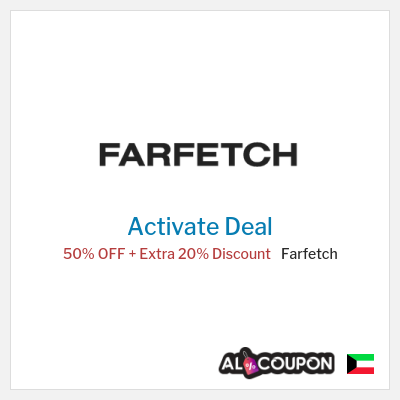 Special Deal for Farfetch 50% OFF + Extra 20% Discount