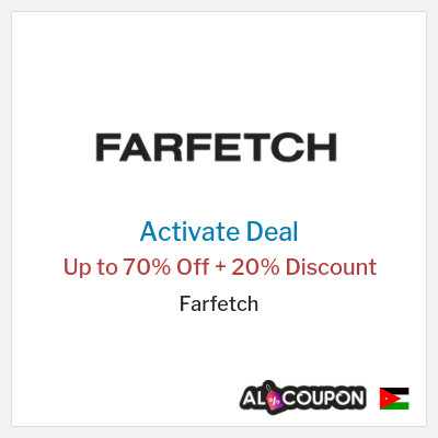 Special Deal for Farfetch Up to 70% Off + 20% Discount