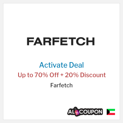 Special Deal for Farfetch Up to 70% Off + 20% Discount
