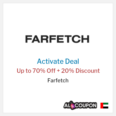 Special Deal for Farfetch Up to 70% Off + 20% Discount