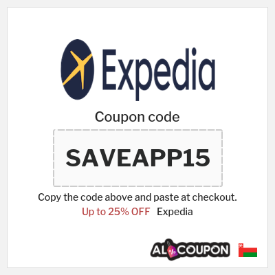Expedia Coupon (SAVEAPP15) Expedia Promo Code 2026