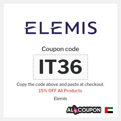 Coupon discount code for Elemis  15% OFF 