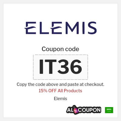 Coupon discount code for Elemis  15% OFF 