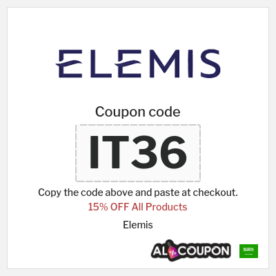 Coupon discount code for Elemis  15% OFF 