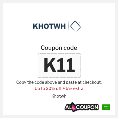 Coupon discount code for Khotwh Up to 50% off + 5% extra off