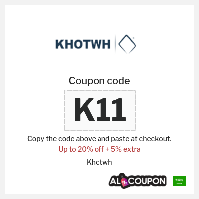 Coupon discount code for Khotwh Up to 50% off + 5% extra off