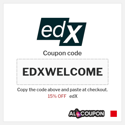 Coupon for edX (EDXWELCOME) 15% OFF
