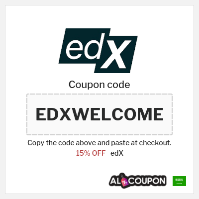 Coupon for edX (EDXWELCOME) 15% OFF