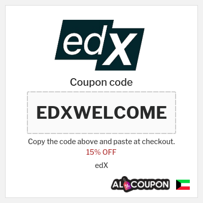 Coupon for edX (EDXWELCOME) 15% OFF